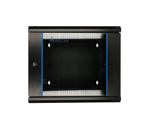 ExtraLink Wisząca 19" 9U 600x600mm dwusekcyjna (czarna) - 489357 - zdjęcie 9